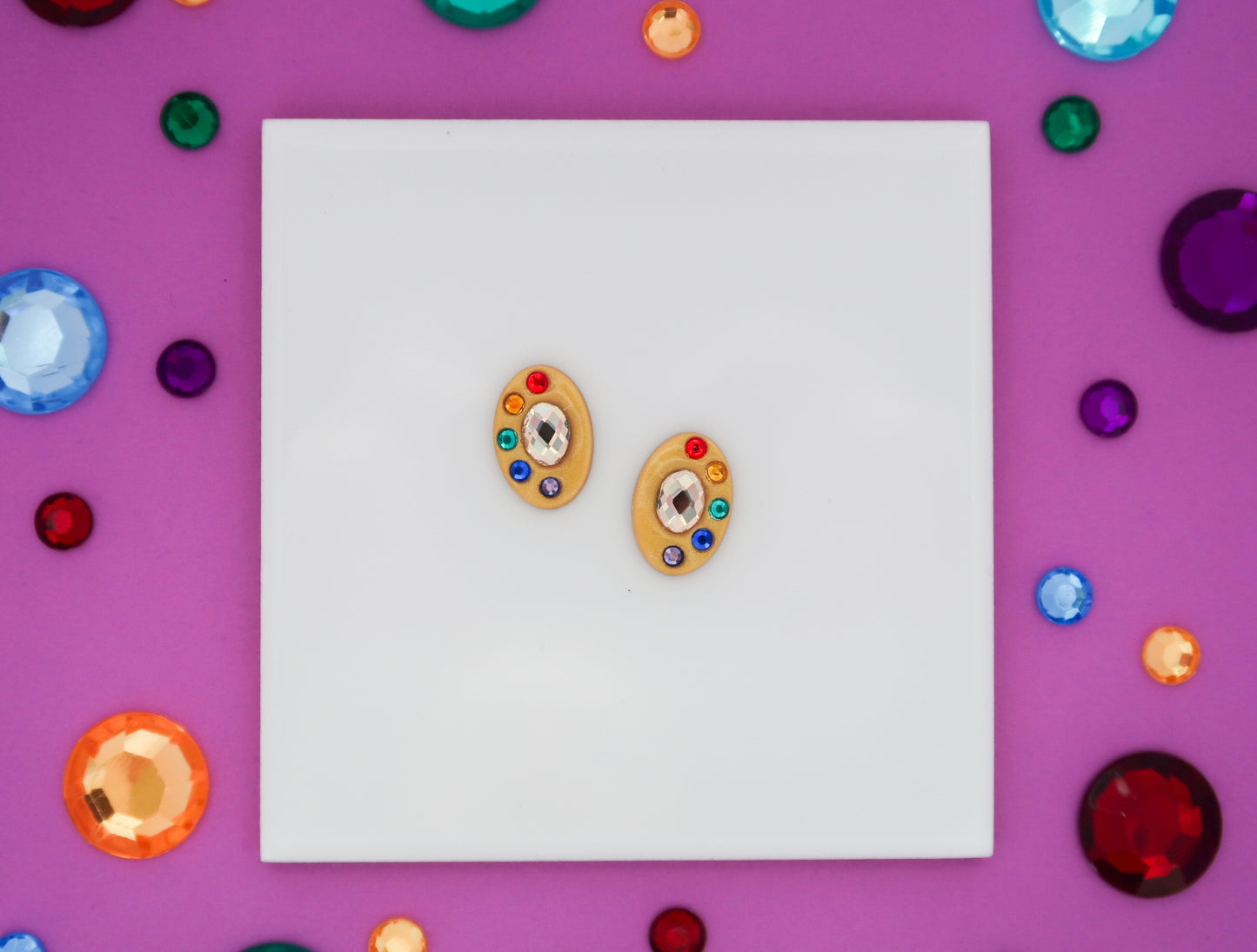 Infinity Stone-Inspired Earrings