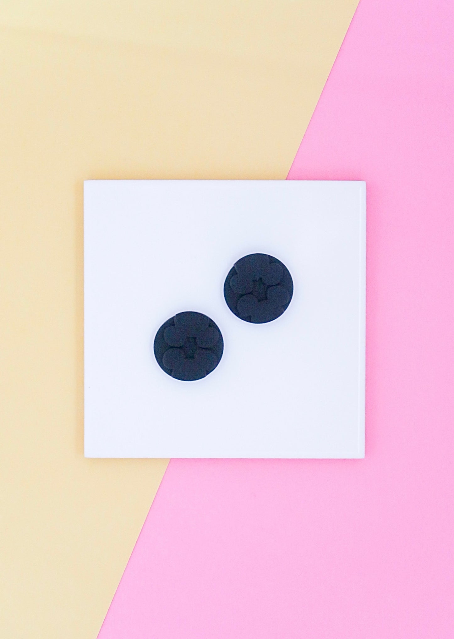 Hidden Mickey Circle Stud Earrings