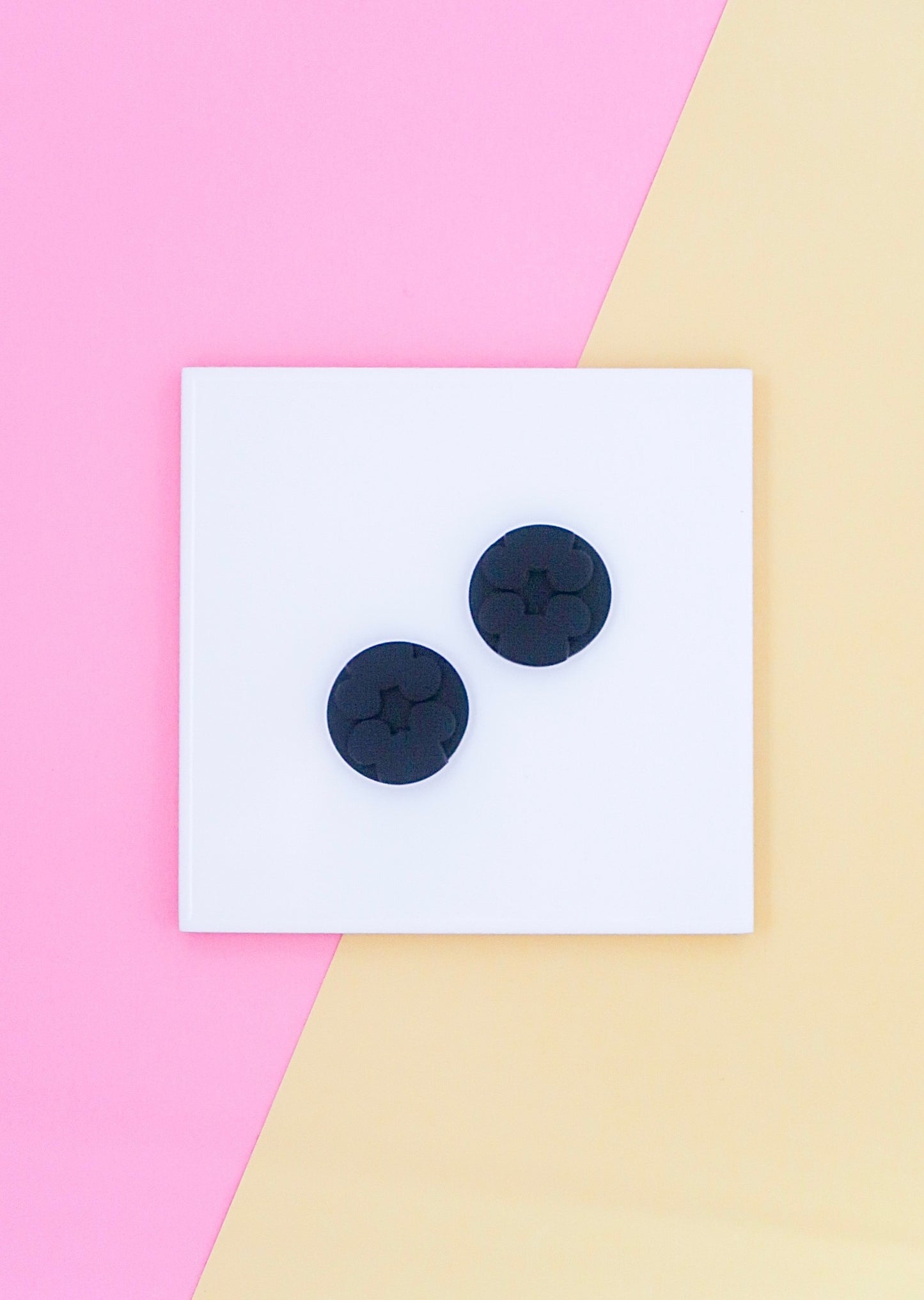Hidden Mickey Circle Stud Earrings