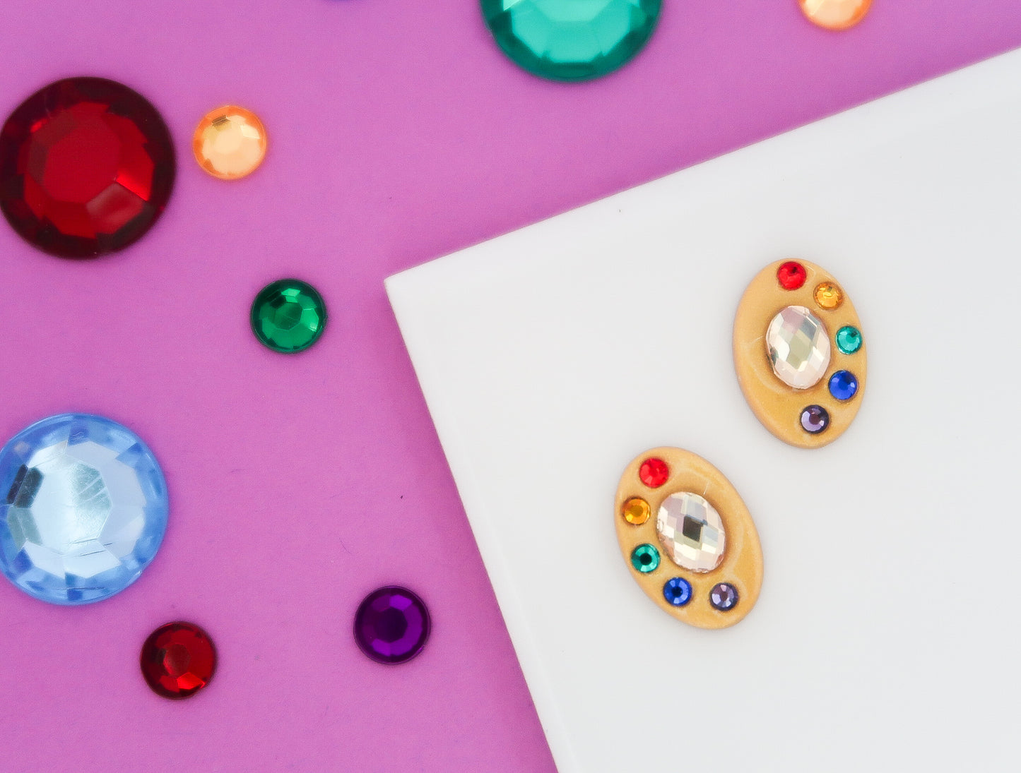 Infinity Stone-Inspired Earrings