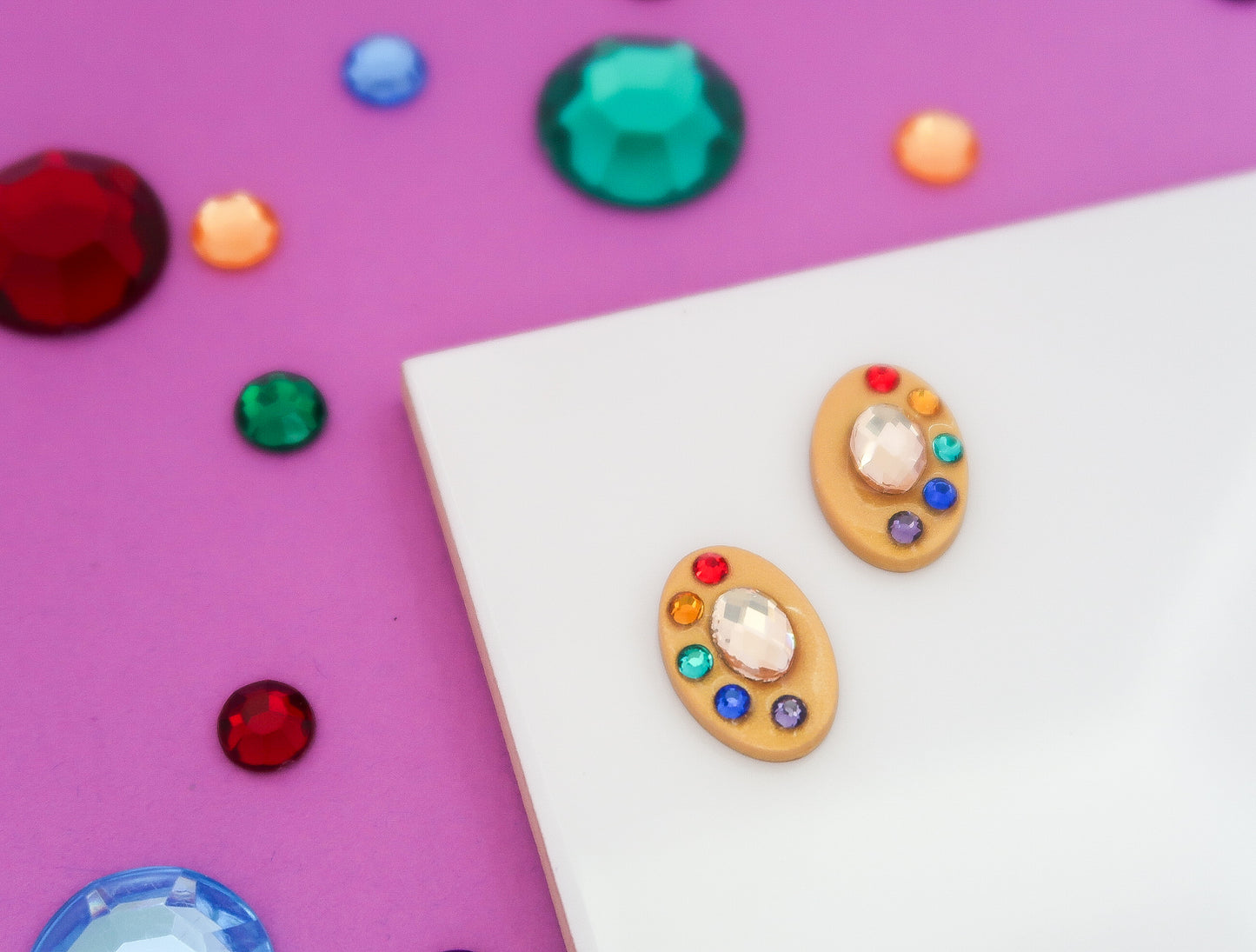 Infinity Stone-Inspired Earrings