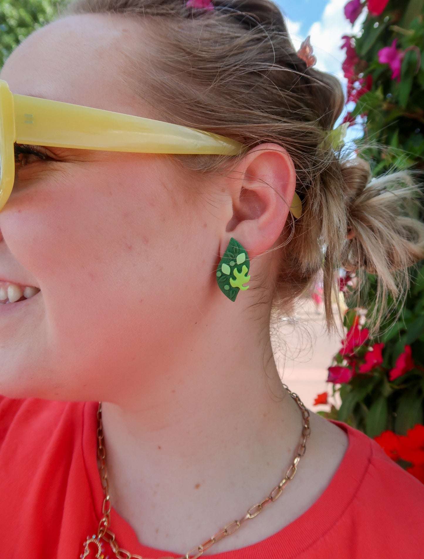Greenery Studs