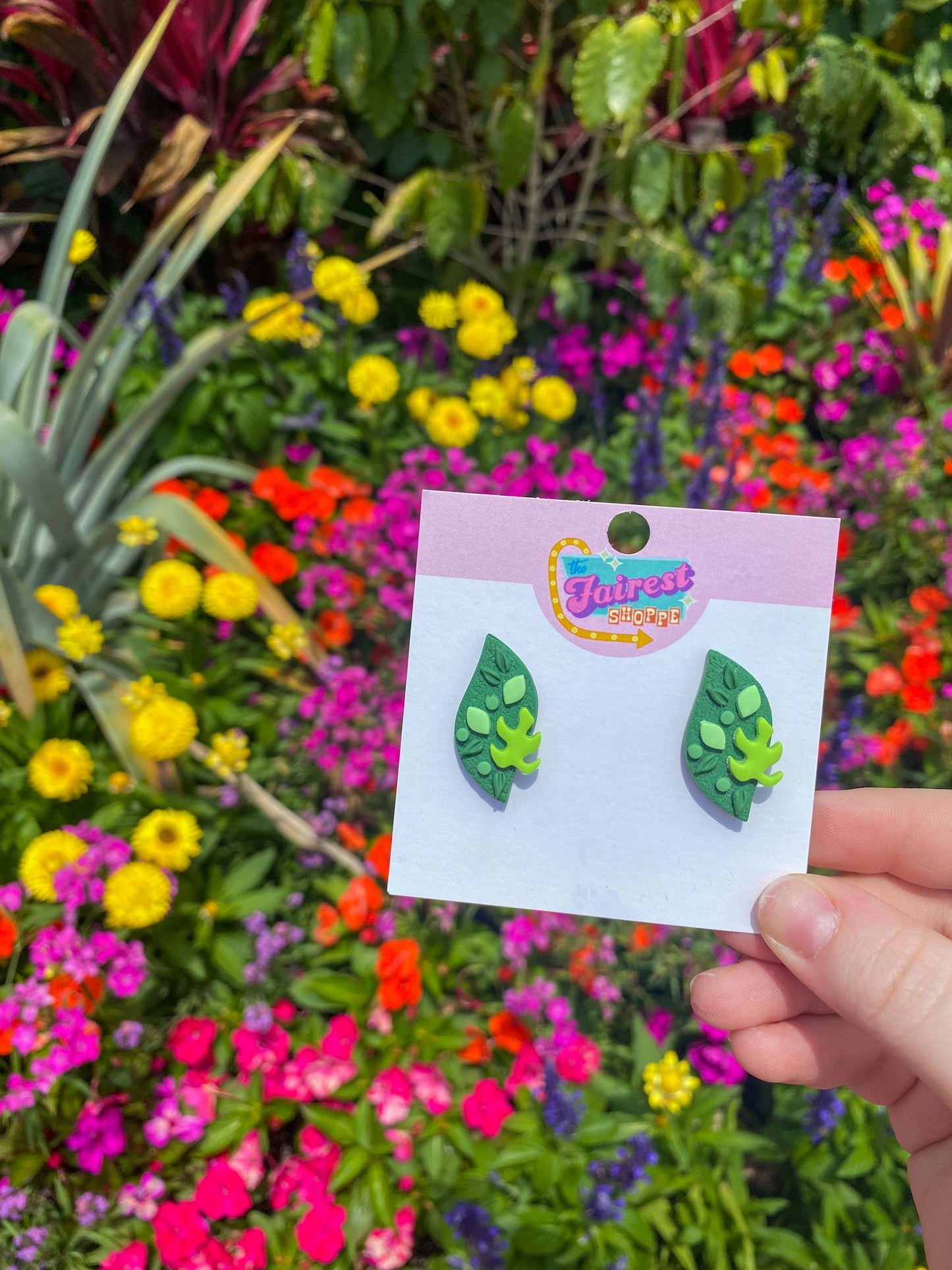 Greenery Studs