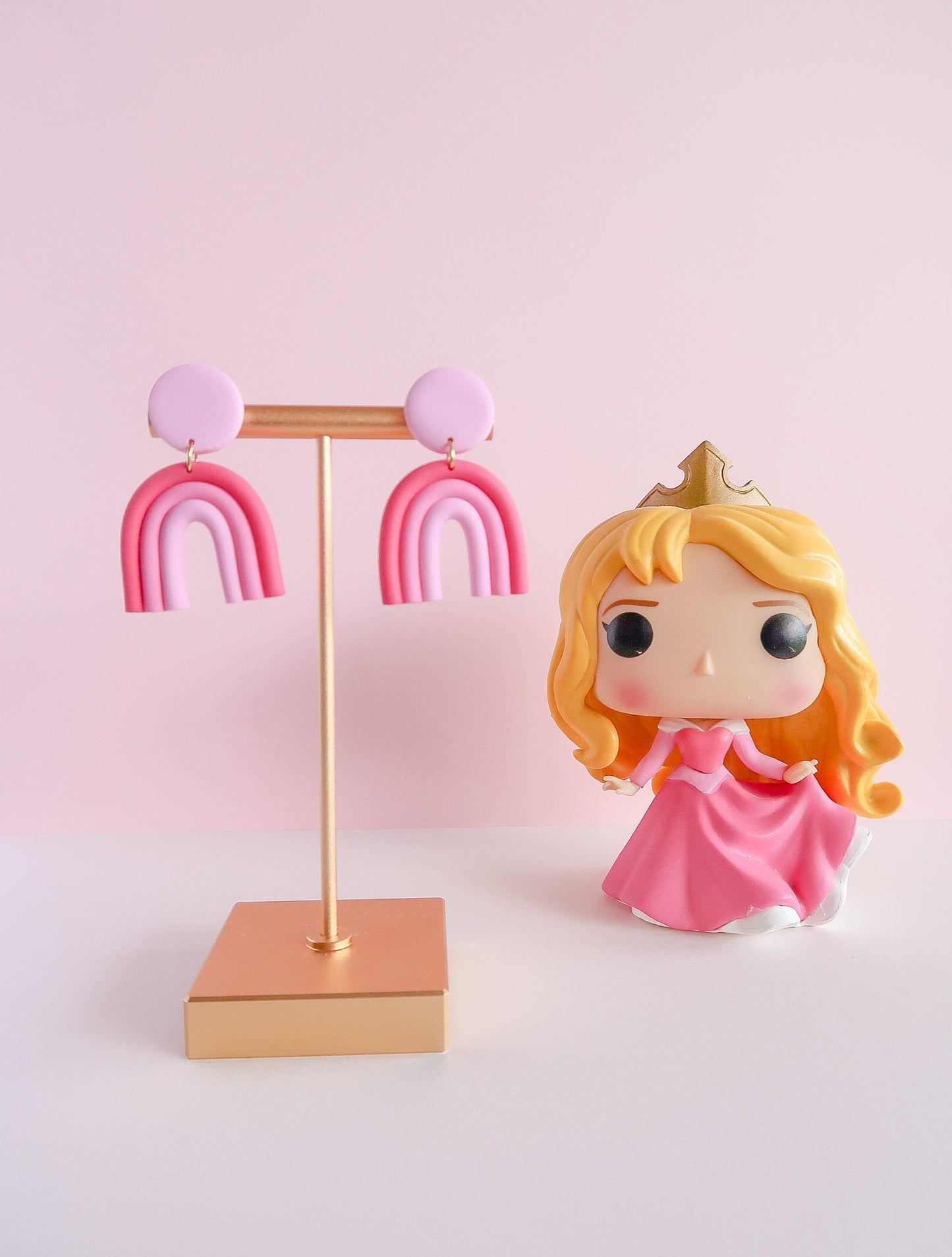 Sleeping Beauty-Inspired Rainbow Earrings