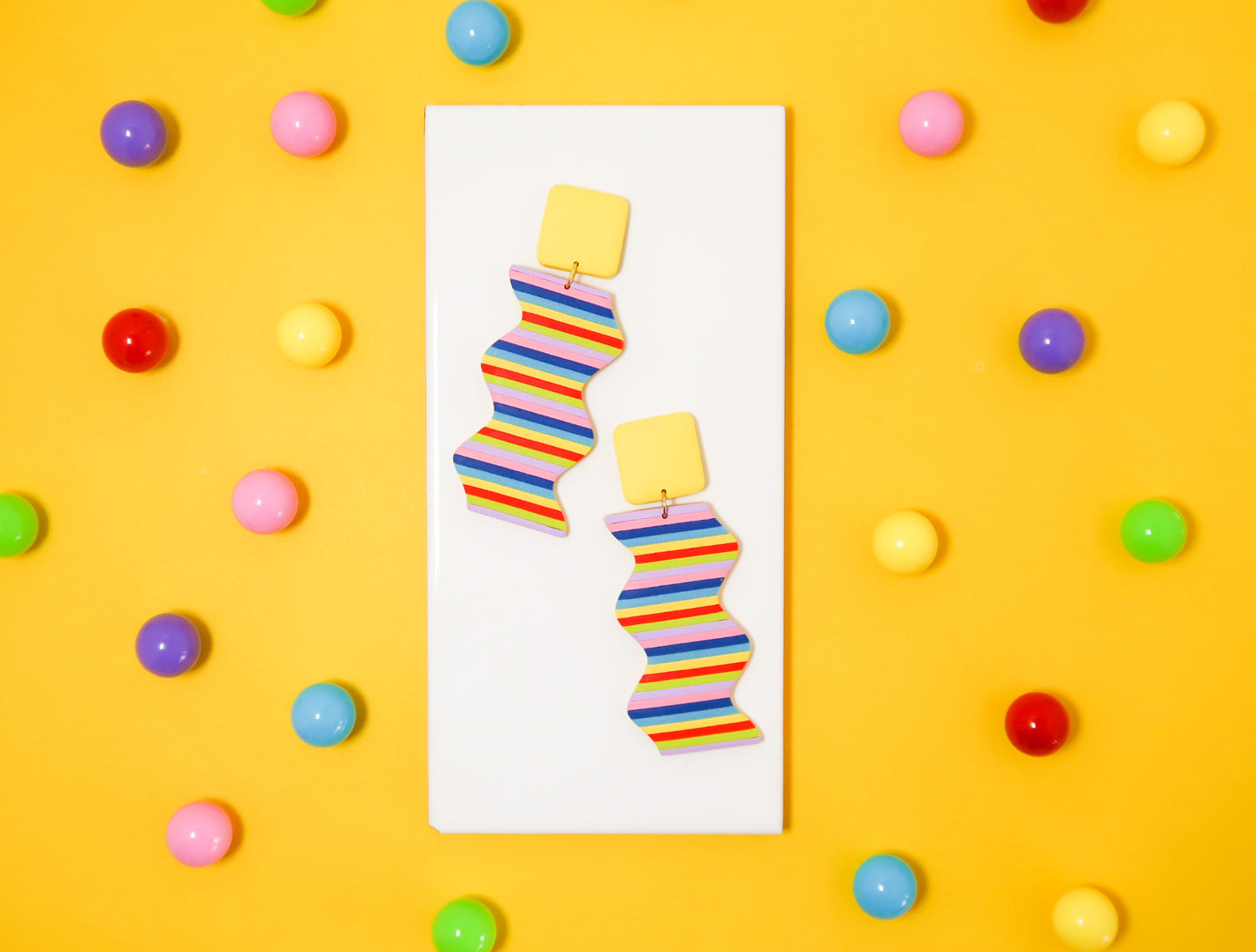 Inside Out-Inspired Earrings