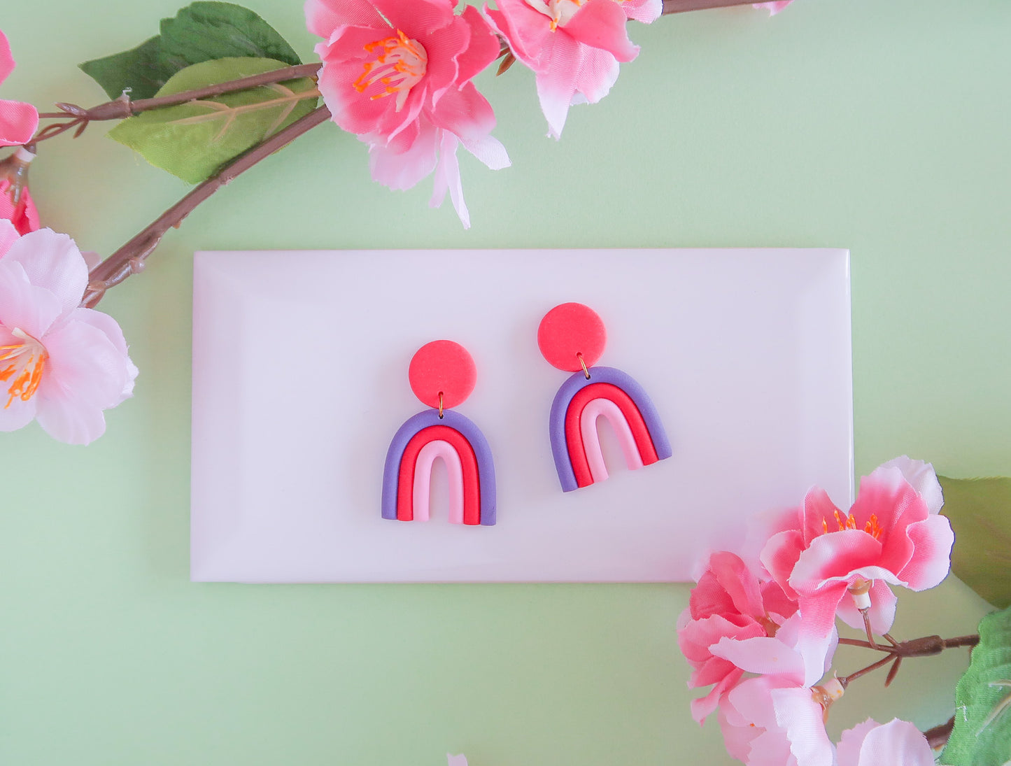 Mulan-Inspired Rainbow Earrings