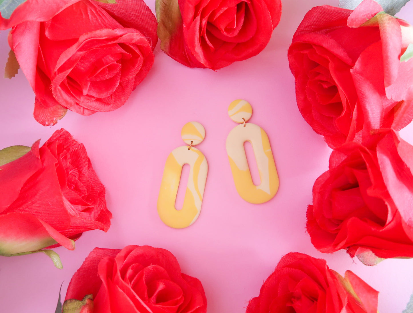 Belle-Inspired Tie Dye Earrings