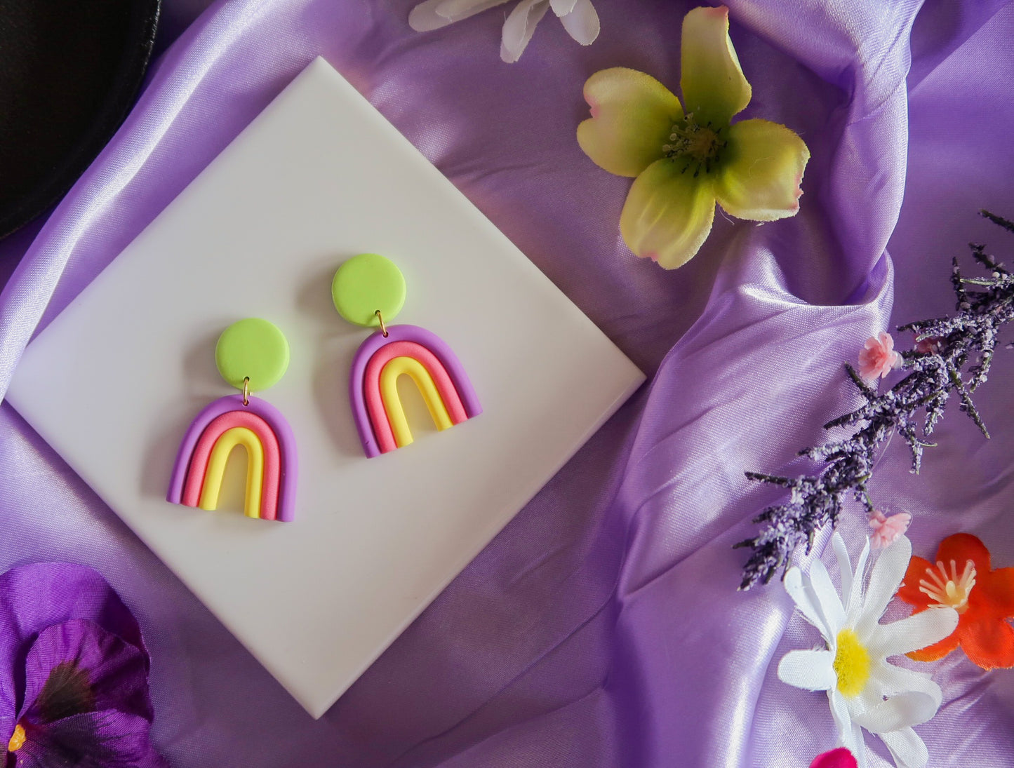 Rapunzel-Inspired Rainbow Earrings