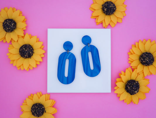 Anna-Inspired Tie Dye Earrings