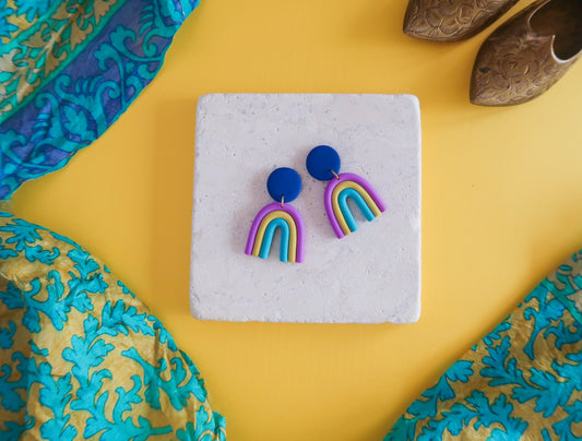Jasmine-Inspired Rainbow Earrings
