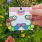 Rainbow Floral Hoops