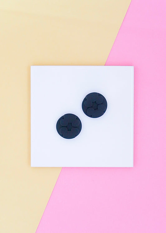 Hidden Mickey Circle Stud Earrings