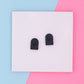 Hidden Mickey Arch Stud Earrings