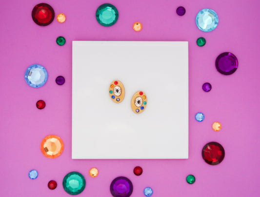 Infinity Stone-Inspired Earrings