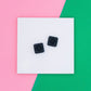 Hidden Mickey Square Stud Earrings