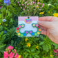Rainbow Floral Hoops