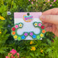 Rainbow Floral Hoops