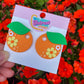 Orange Bird-Inspired Earrings