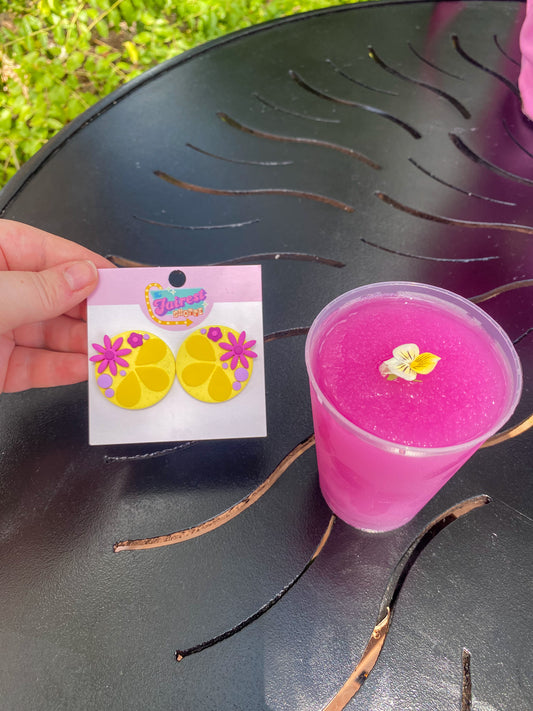 Violet Lemonade-Inspired Earrings