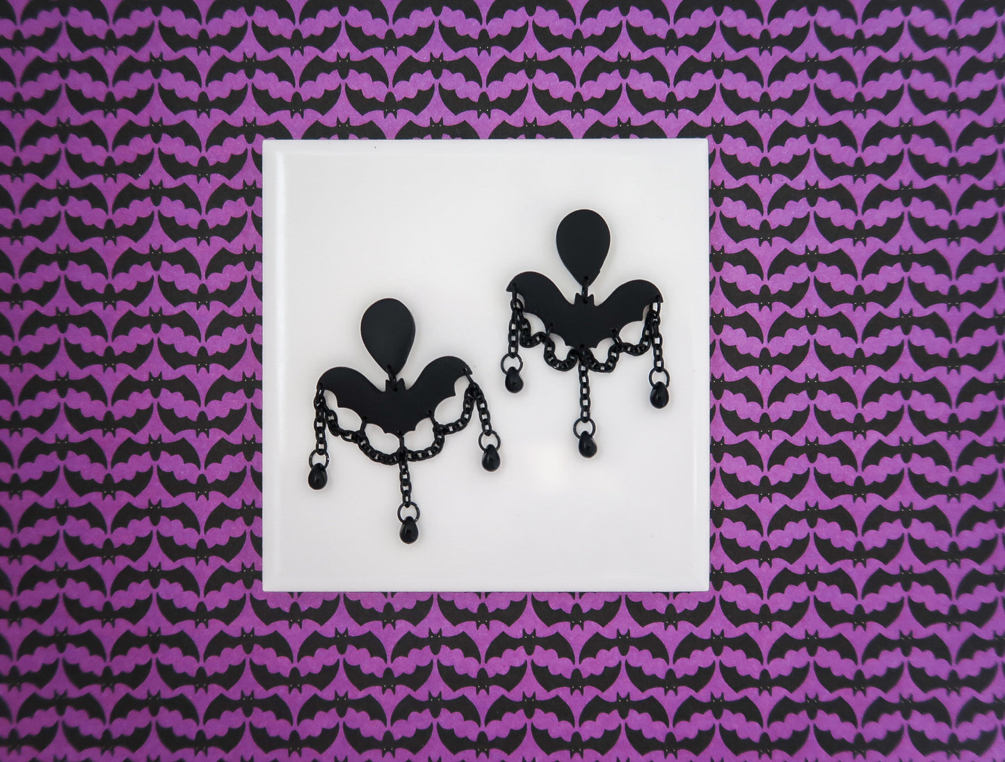 Haunted Mansion Bats-Inspired Earrings