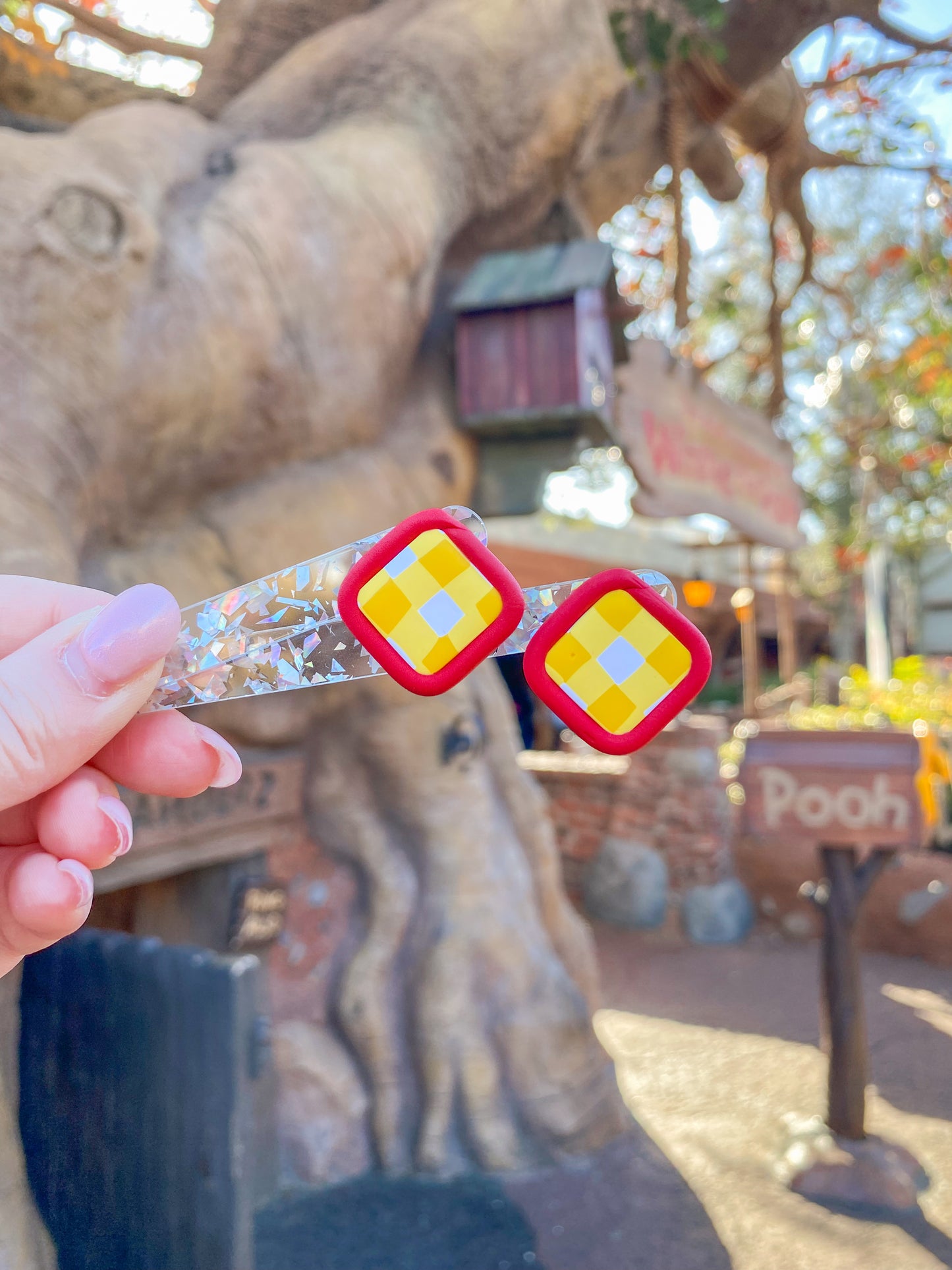 Winnie the Pooh-Inspired Stud Earrings