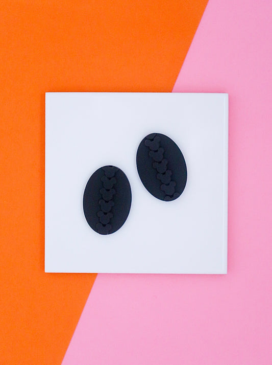 Hidden Mickey Oval Earrings