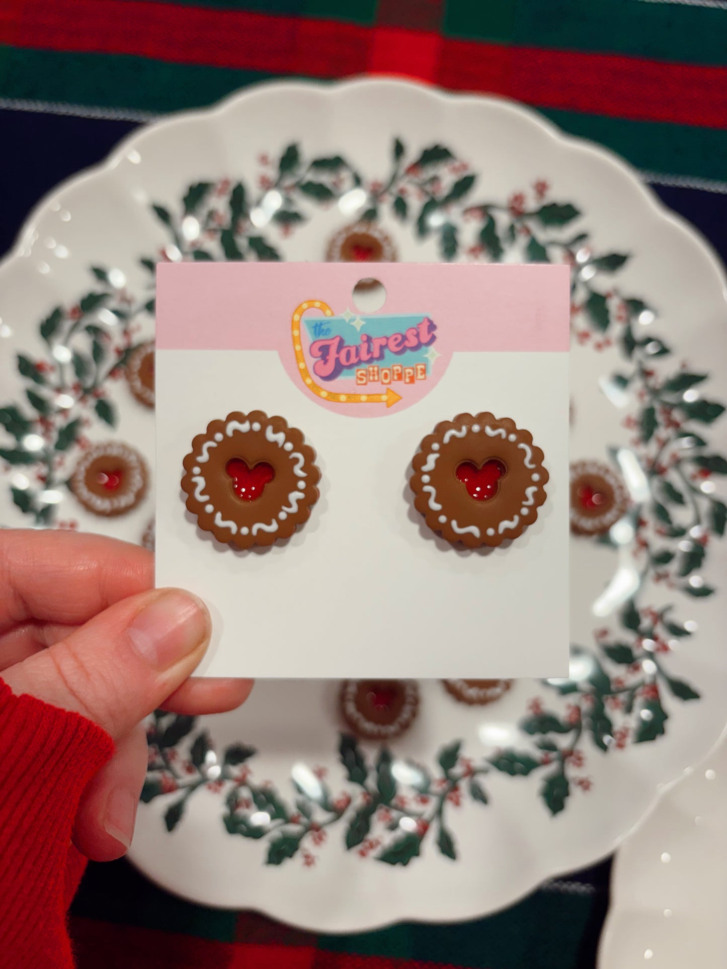 Gingerbread Mouse Earrings
