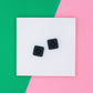 Hidden Mickey Square Stud Earrings
