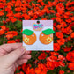 Orange Bird-Inspired Earrings