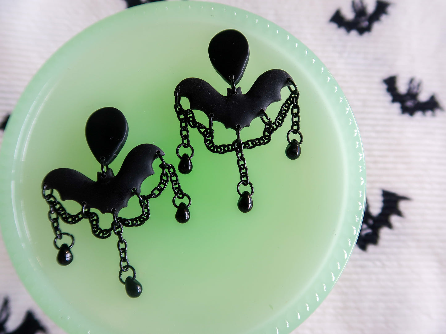 Haunted Mansion Bats-Inspired Earrings