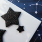 Black Second Star to the Right-Inspired Earrings