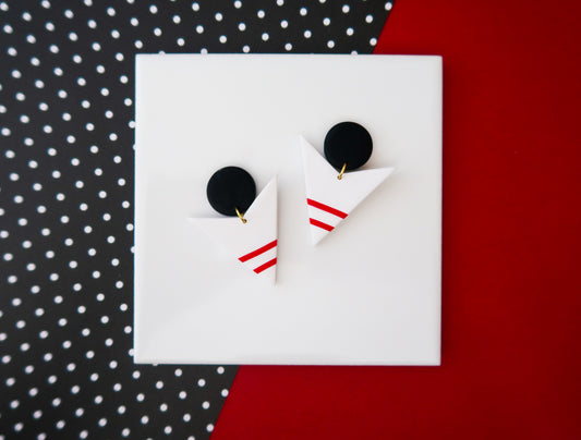 Cruella de Vil-Inspired Earrings