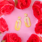 Belle-Inspired Tie Dye Earrings